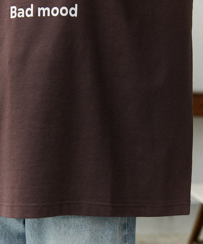 <Functional Material> Bad Mood Dog Print T-Shirt Limited Edition