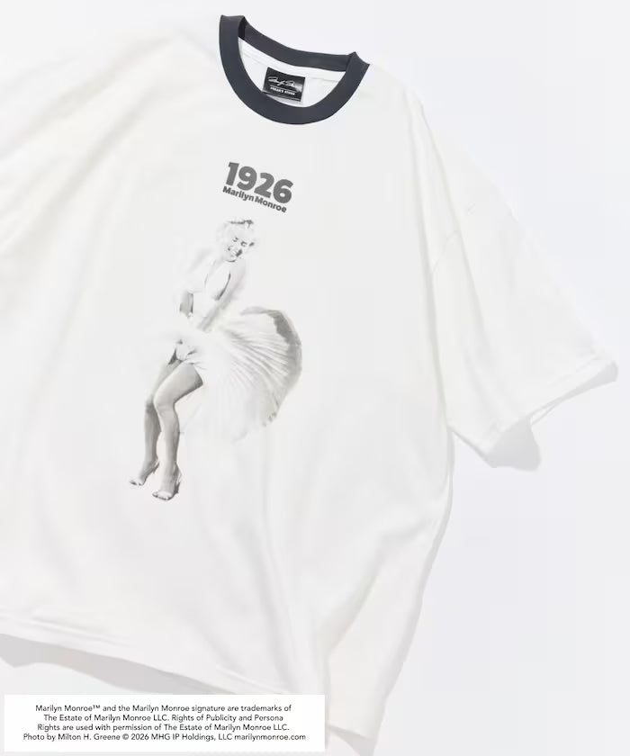 Marilyn Monroe Ringer T-Shirt - White