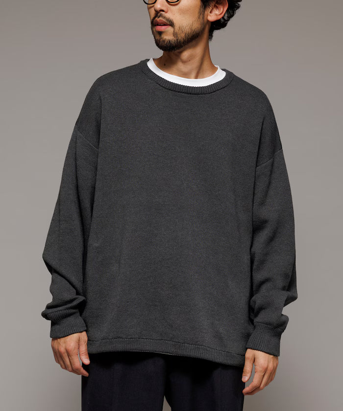 Milan Rib Spindle Crew Knit / Easy Care