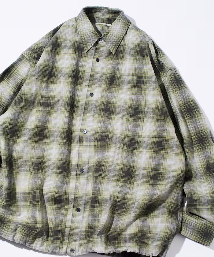 Wide Silhouette Ombre Check Spindle Shirt [Limited Edition]