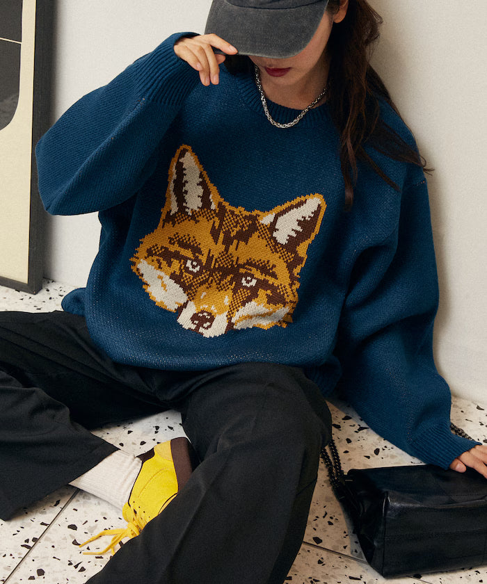 Animal Jacquard Big Knit Limited Edition