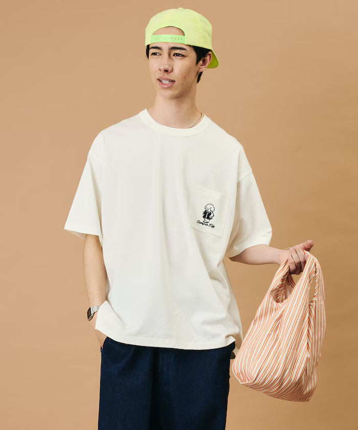 tombonia/Tombonia Back Print Crew Neck T-Shirt/Campus Life