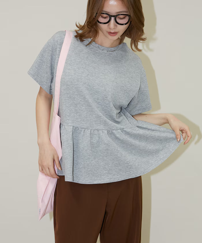 <Contact Cooling> Cool Ponchi Peplum T-Shirt Limited Edition