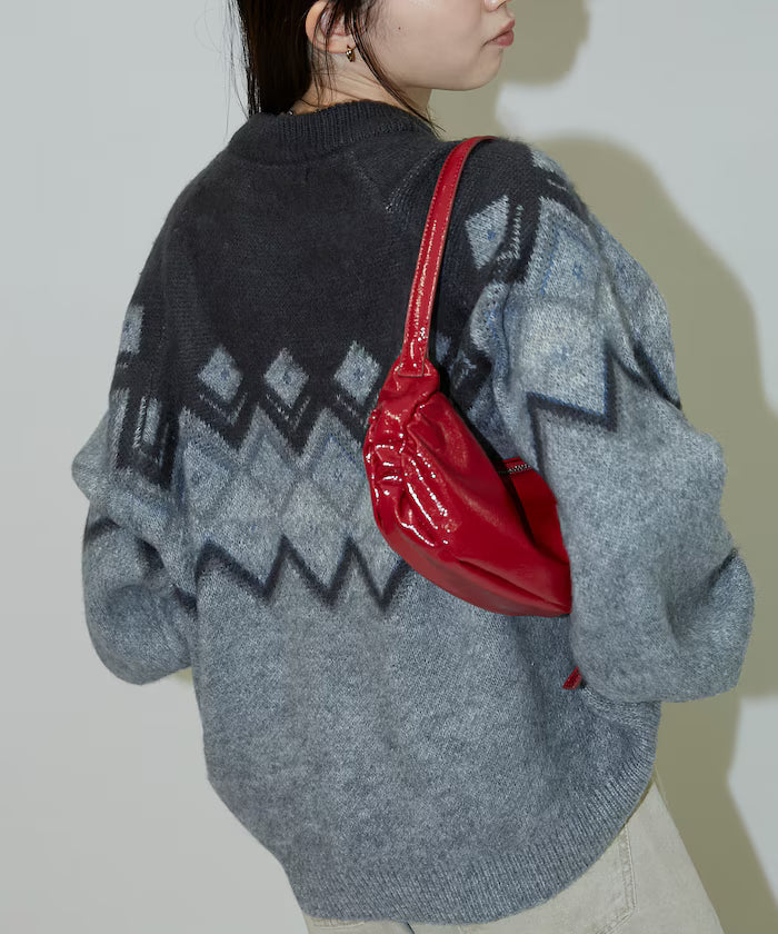 Jacquard Mohair Touch Knit Pullover Limited Edition