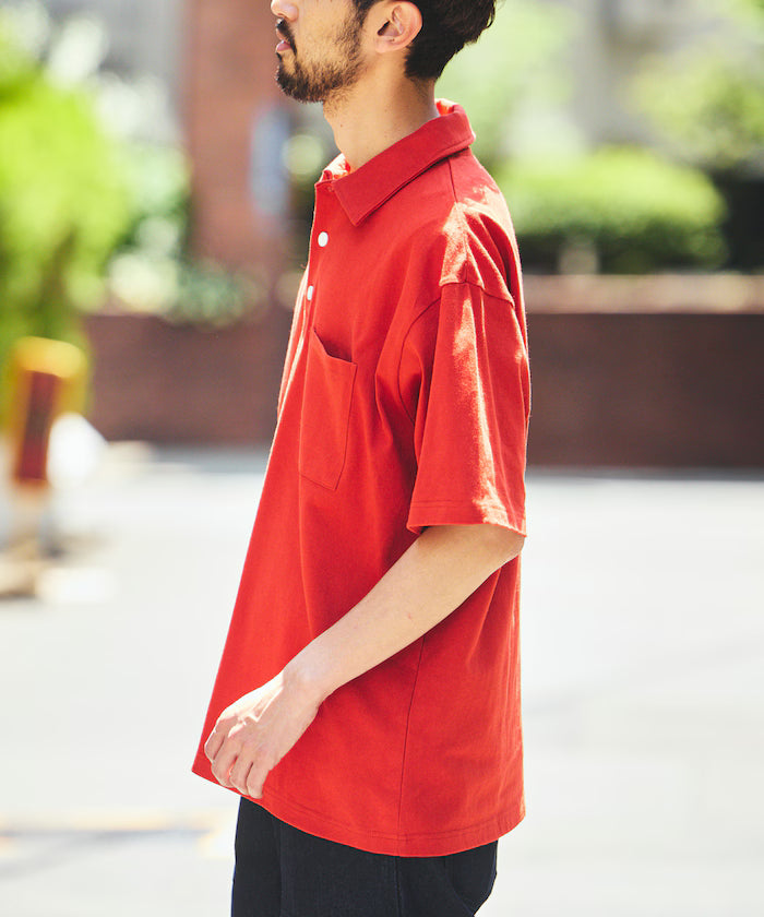 HEAVY WEIGHT/Heavyweight Short Sleeve Polo Shirt/T-Shirt/10.5 ounces