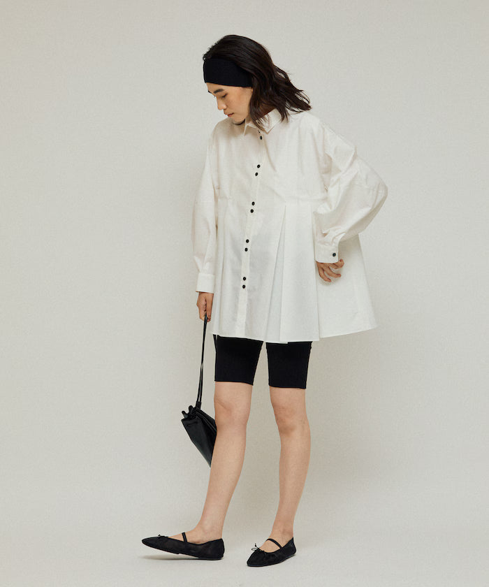 Box Stack Balloon Sleeve Long Sleeve Shirt