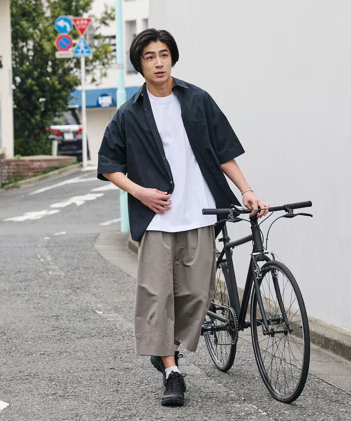 Limited Release Drymix(R) Dry Mix Wide Silhouette Tuck Three Quarter Pants Quick Dry UV Cut