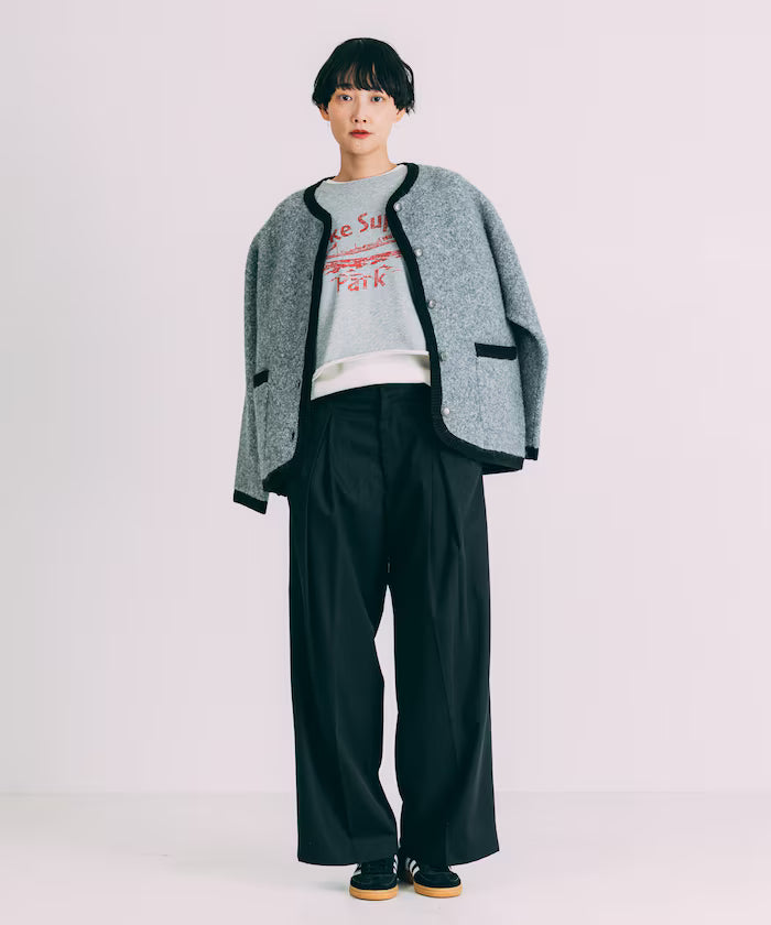 Tuck Wide Slacks Pants