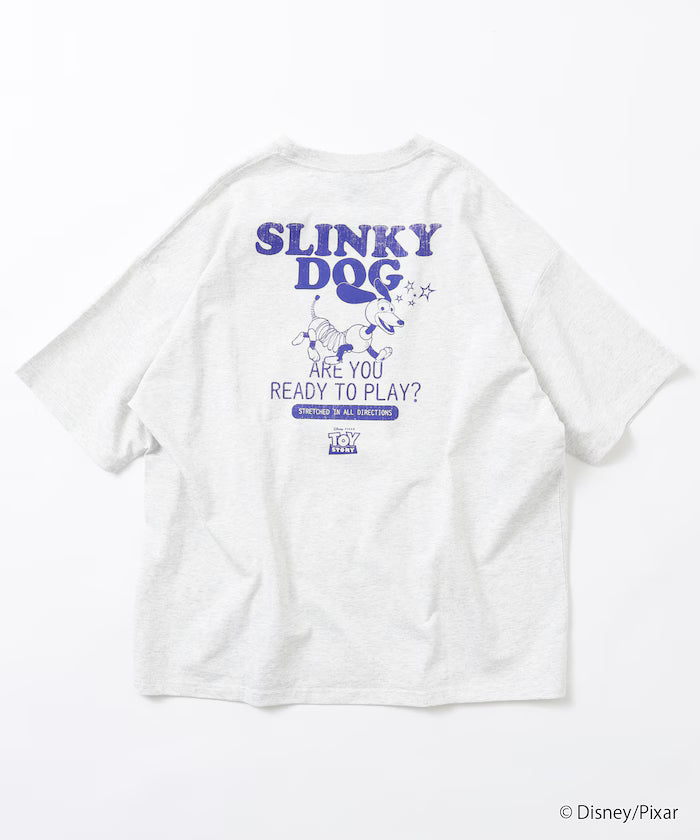 [TOY STORY] Exclusive Back Print Crew Neck T-Shirt / Slinky Dog [Limited Edition]