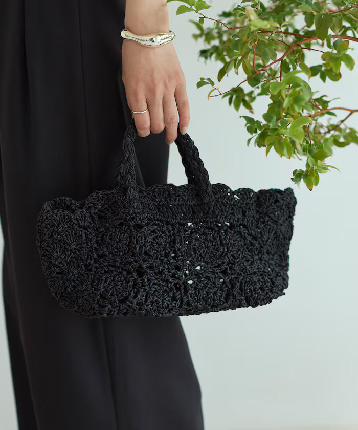 Raffia Boston Bag / Basket Bag