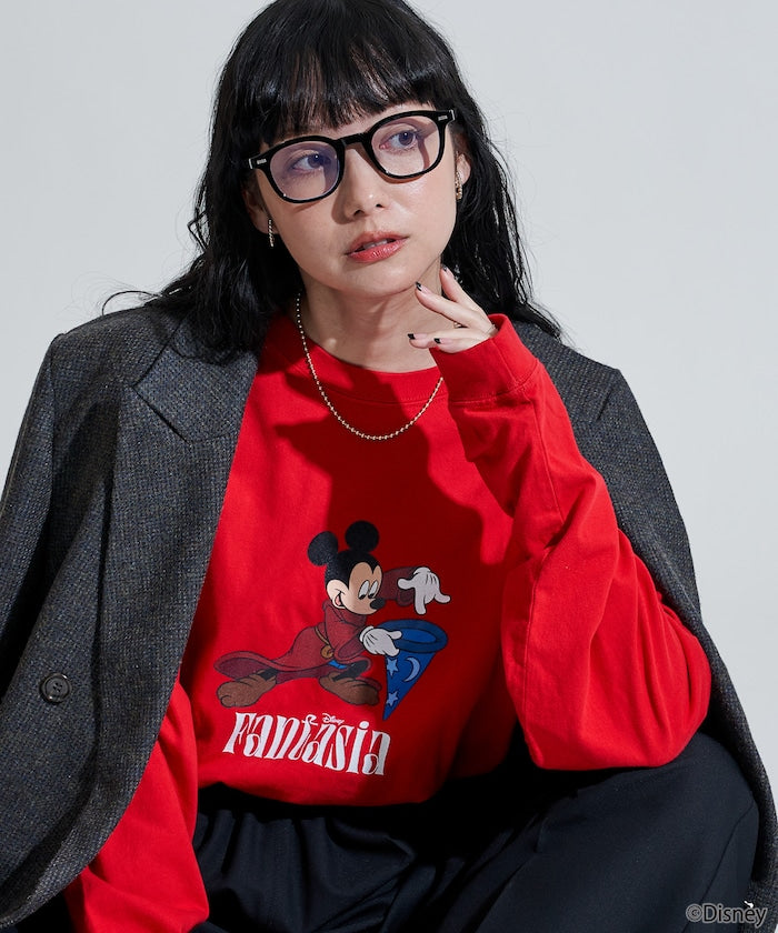 [DISNEY FANTASIA] Big Front Print Long T