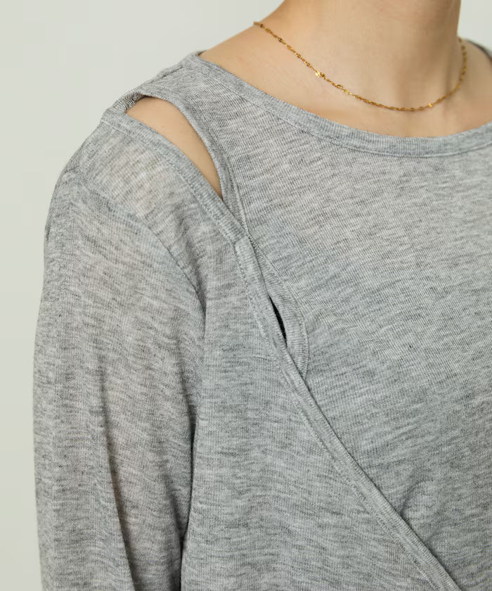 Layered Cache coeur Sheer Long Sleeve T Limited Edition