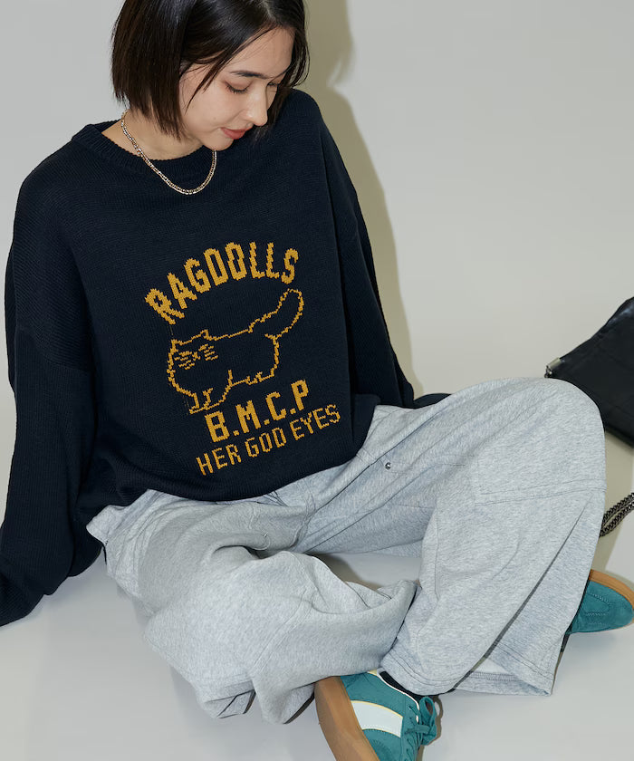 RAGDOLLS CAT Ragdoll Cat Jacquard Knit Limited Edition