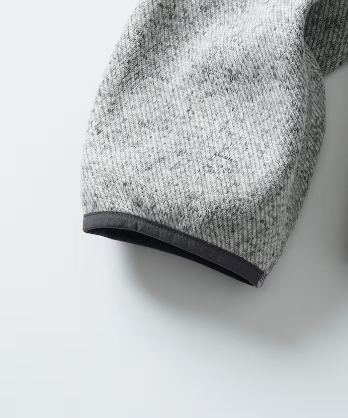 Relaxed Fit Knit Fleece Cardigan