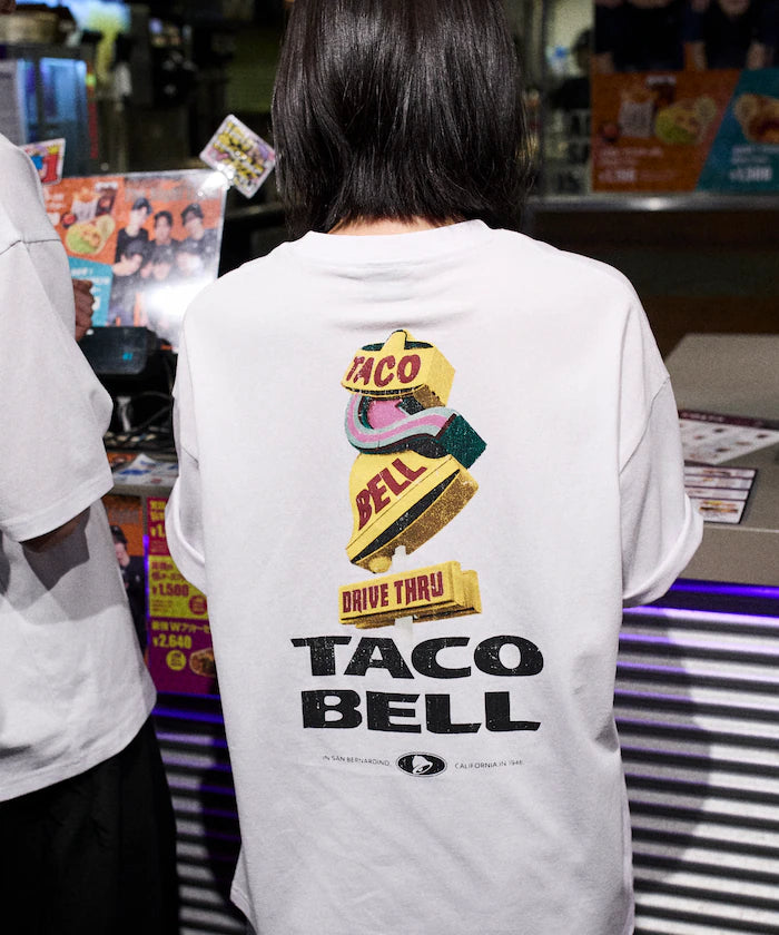 Limited Edition TACOBELL×FREAK'S STORE Exclusive Big Silhouette Back Print Crew Neck T-Shirt