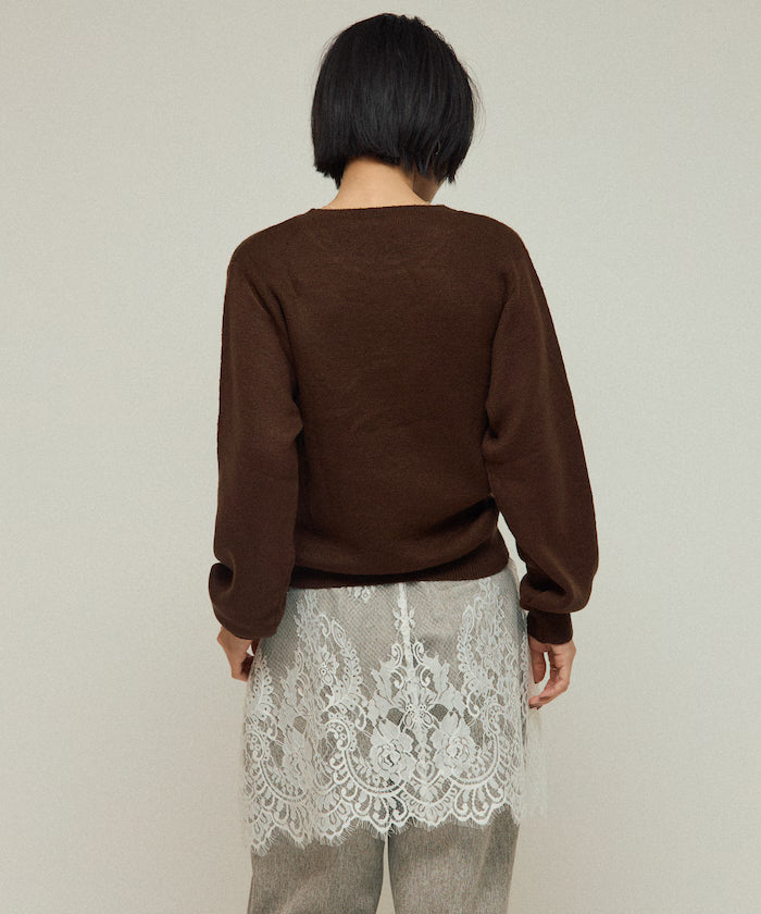 Sweat-like Animal Jacquard Knit