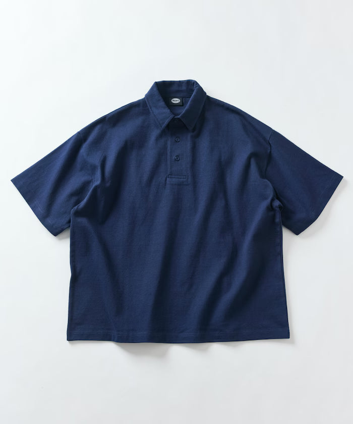 9 oz Heavyweight Big Silhouette heavyweight polo shirt/oversized polo 【limited edition】
