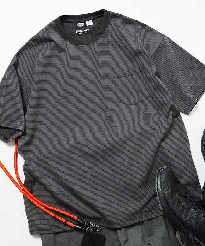 STORATECH Big Silhouette Pocket T-shirt/Antibacterial/Odor-resistant/Antimicrobial/UV Cut/Contact Cooling/Quick Drying 【Limited Edition】