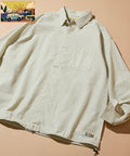 FREAK'S STORE for BEACH & FES Seersucker Spindle Regular Collar Long Sleeve Shirt - White Stripe