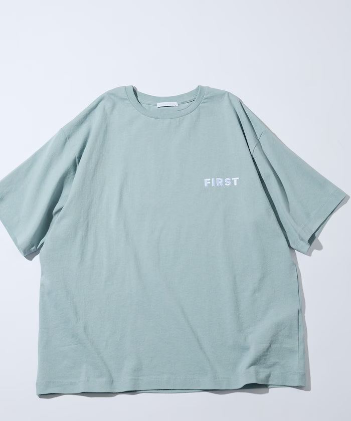 6 oz Front Logo Embroidery Crew Neck T-Shirt / One Point Design T-Shirt LEFT CHEST EMBROIDERY FIRST