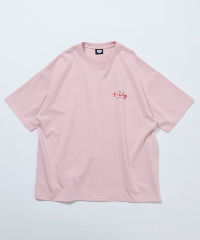 HOLIDAY ICECREAM×FREAK'S STORE Collaboration Big Silhouette Back Print Crew Neck T-Shirt [Limited Edition]