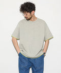 Relaxed Fit Reversible Cardboard Short Sleeve T-Shirt / Color Design - Gray