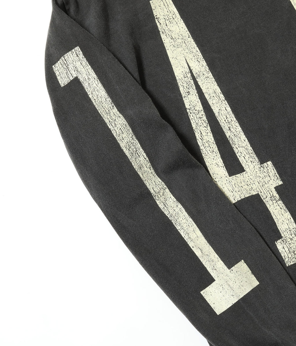 MODUCT PIGMENT DYED “UNLUCKY NUMBER” T-SHIRT (LONG SLEEVE)