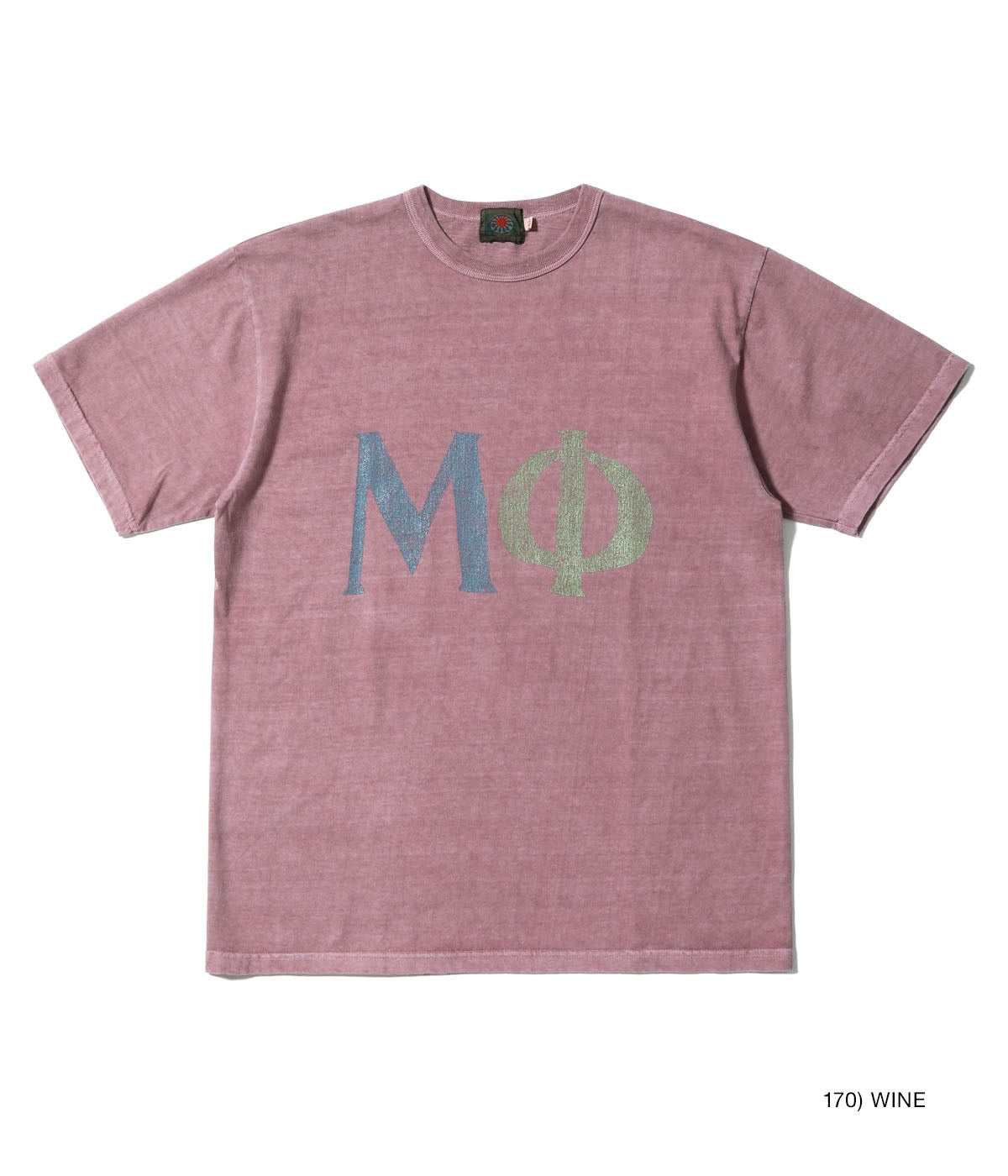 Moduct Pigment Dyed T-Shirt “ΜΦ” - WINE
