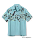 HIGH DENSITY RAYON PULLOVER SHIRT “RATTLE SNAKE” - BLUE