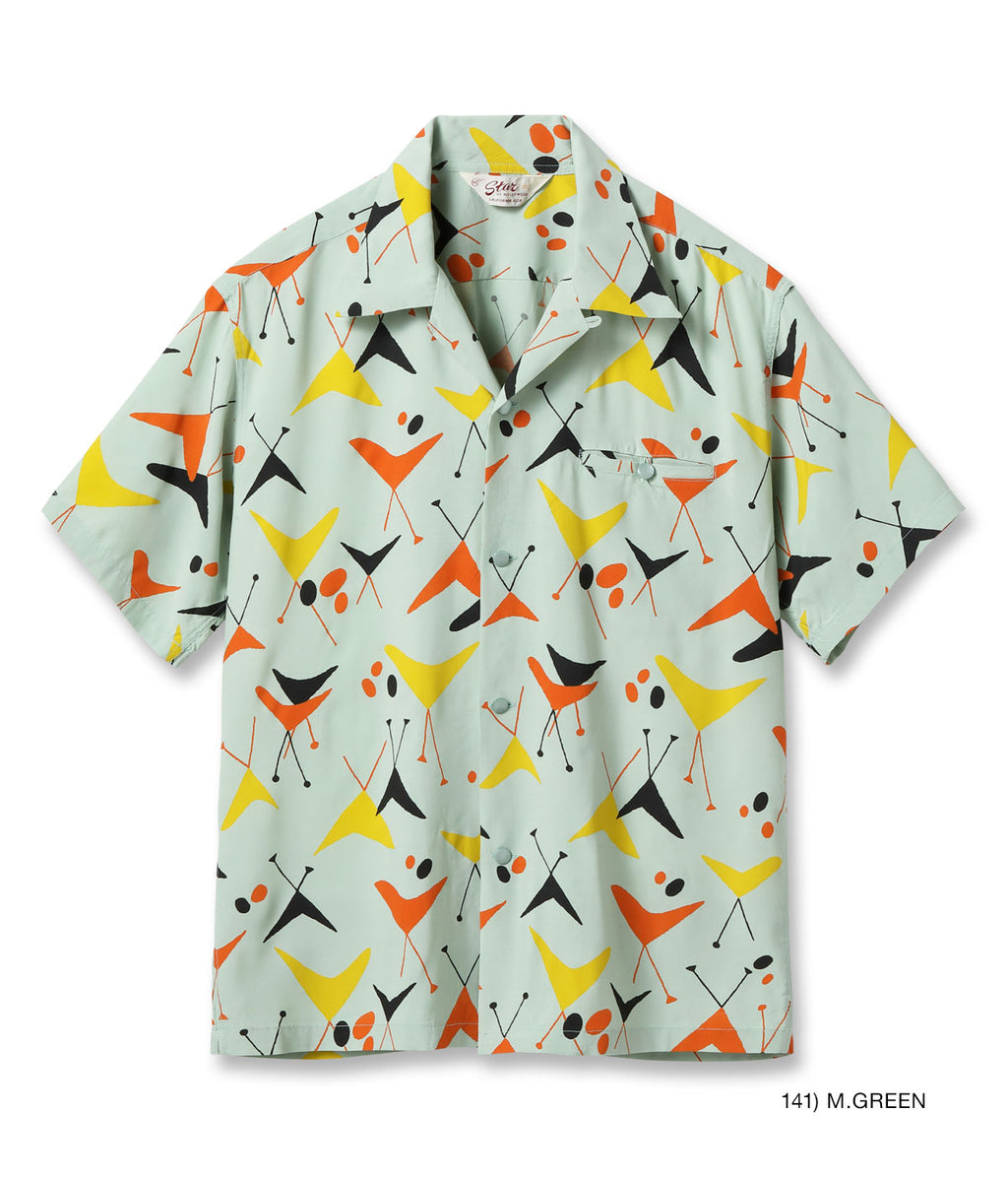 HIGH DENSITY RAYON OPEN SHIRT “ATOMIC” - M.GREEM