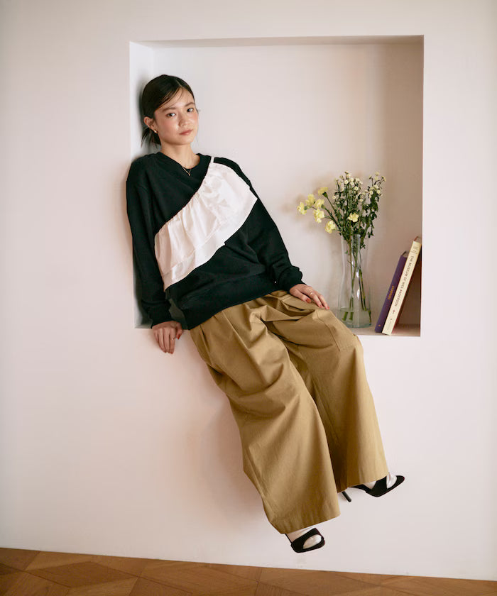 Organic Cotton Multiway Color Sweat / Back毛 Sweat / Set Item