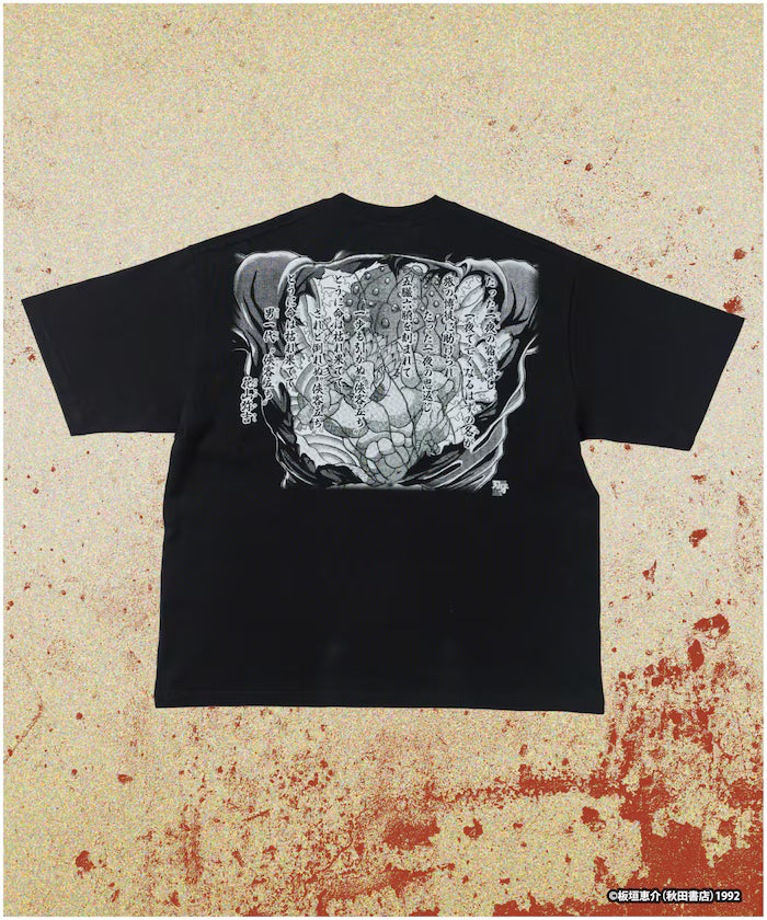 [June 12 12:00 Start of Sales] Baki 'Kaoru Hanayama/Yakuza Stand' Print Crew Neck T-shirt