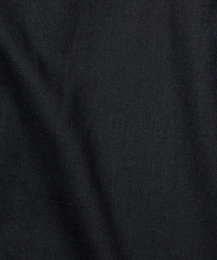 Relax Fit Linen Mix Band Collar Pullover Shirt [Limited Edition]