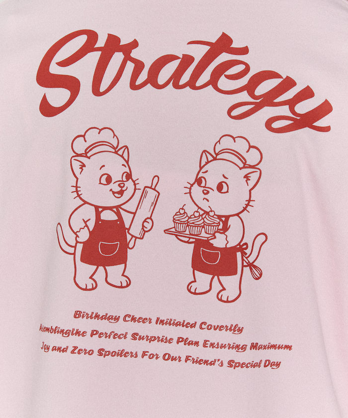 <Functional Material> STRATEGY Cat Print T-Shirt Limited Edition