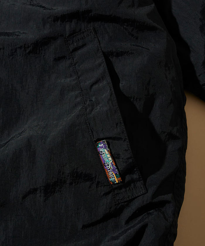 Relaxed Fit One Point Logo Reversible Nylon Fleece Jacket