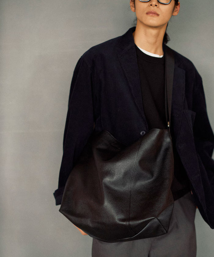 2WAY Leather Messenger Bag / 2WAY Leather Messenger Bag / Cowhide / Water-repellent leather