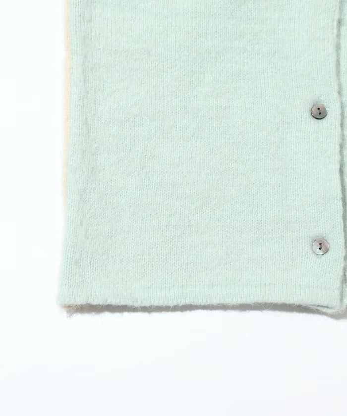 Alpaca Blend Bicolor Knit Vest