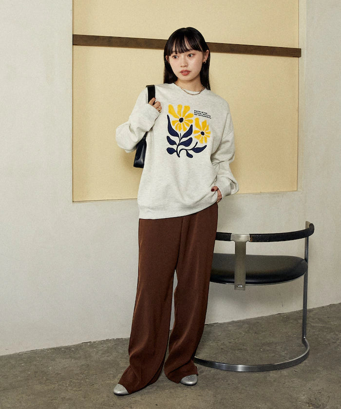 Daisy Embroidered Crew Sweat Limited Edition