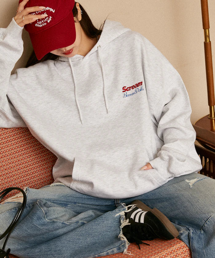 Sagara Embroidery French Bulldog Fleece-Lined Hoodie Limited Edition
