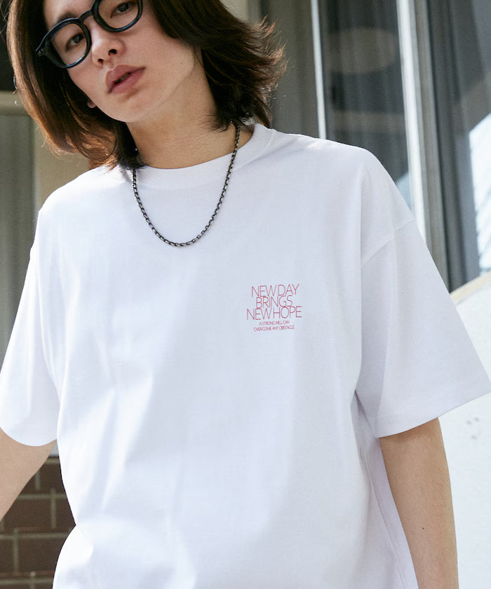 LOVE POP STUDIO NEW DAY Typography T-shirt Limited Edition