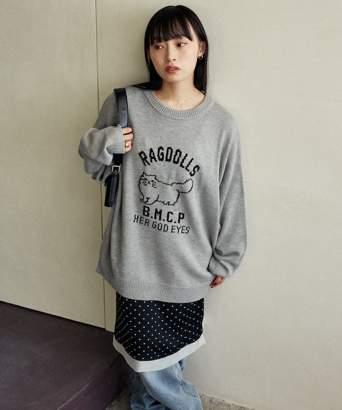 RAGDOLLS CAT Ragdoll Cat Jacquard Knit Limited Edition