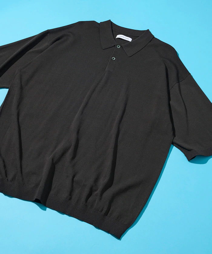 [New Color Added] SUPER ICE / Super Ice Short Sleeve Polo Neck Knit / Contact Cold Sensation