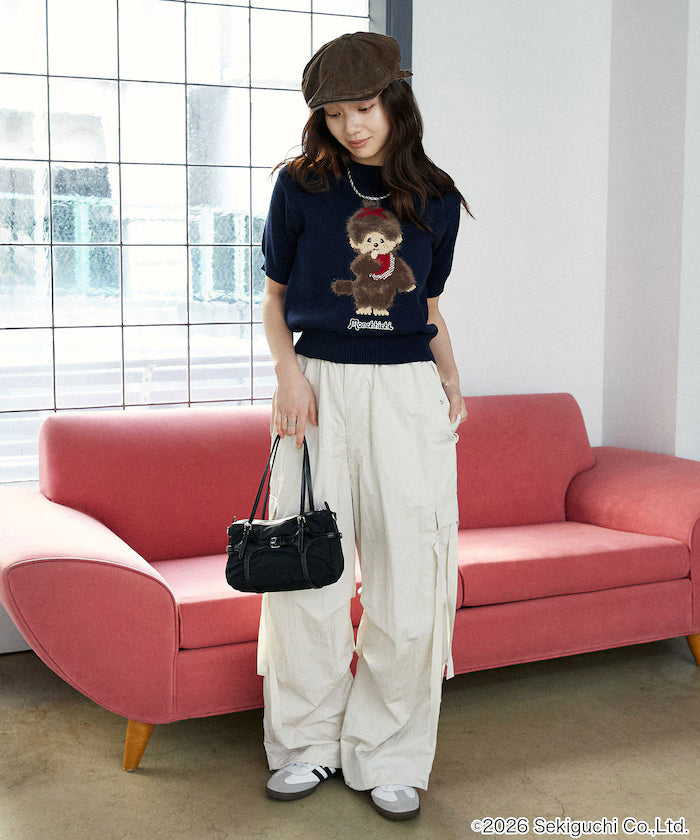 Monchhichi Feather Jacquard Summer Knit Limited Edition