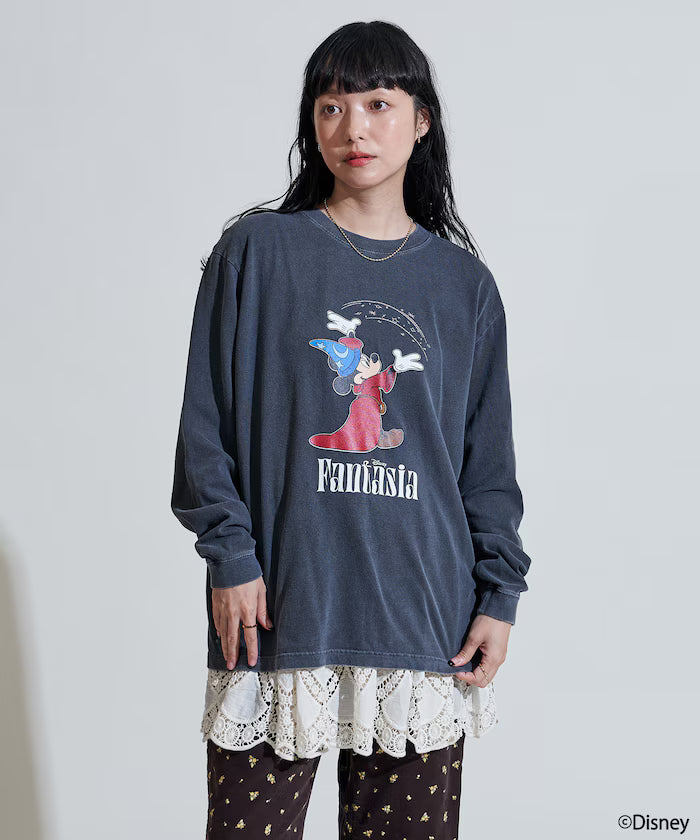 [DISNEY FANTASIA] Big Front Print Long T