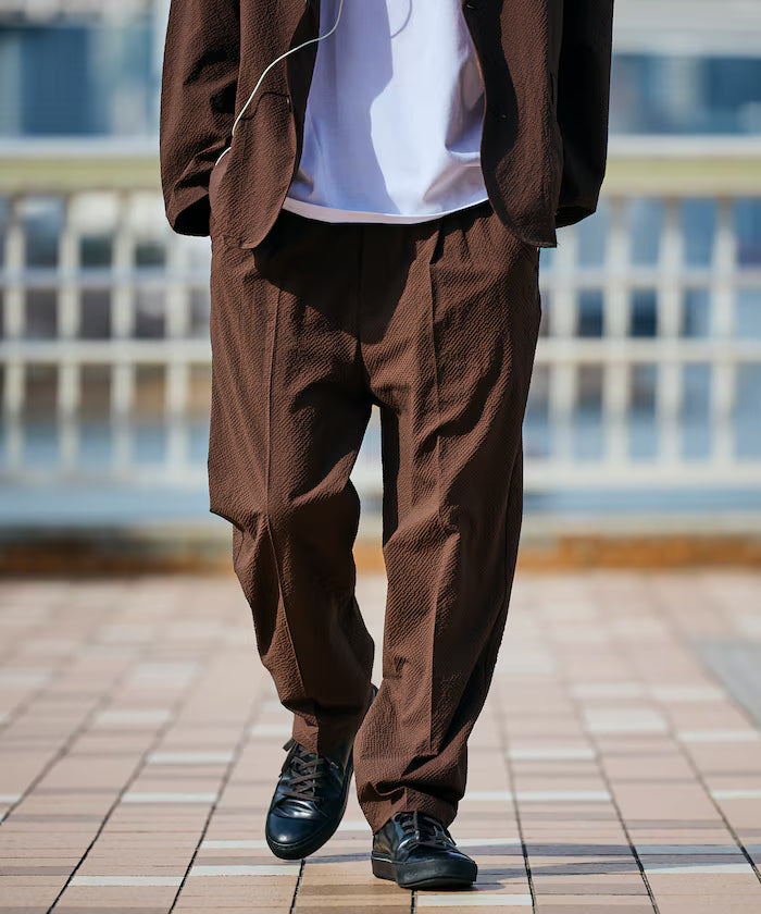 AiRide/AiRide Relax Fit Seersucker Setup/Tailored Jacket/Wide Slacks/Quick Dry/UV Cut 【Limited Release】