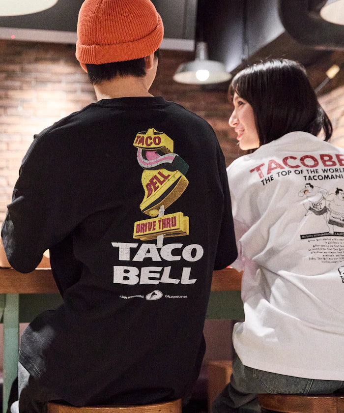 Limited Edition TACOBELL×FREAK'S STORE Exclusive Big Silhouette Back Print Crew Neck T-Shirt