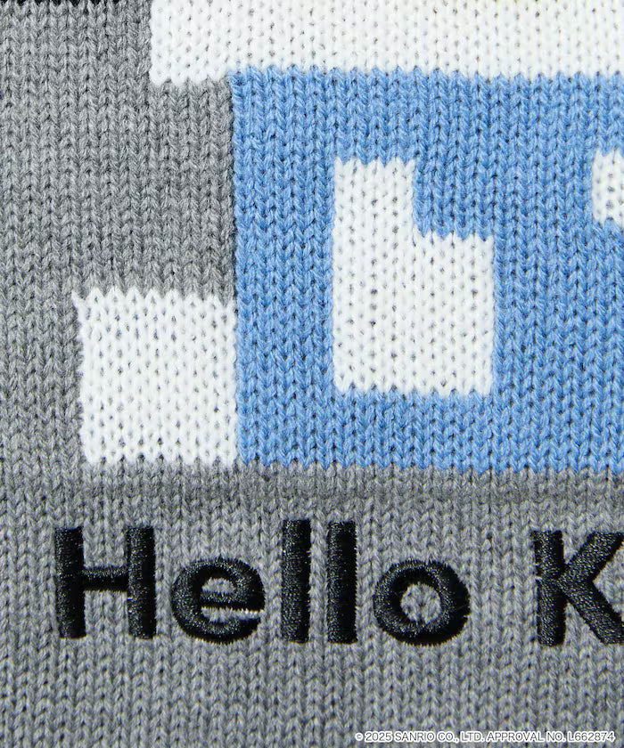 "SANRIO/Sanrio" Pixel Art Jacquard Knit Limited Edition