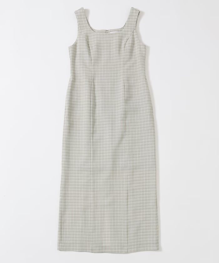 [March 11th 12:00 release] Camila Check I-Line Dress / Compatible with Setups