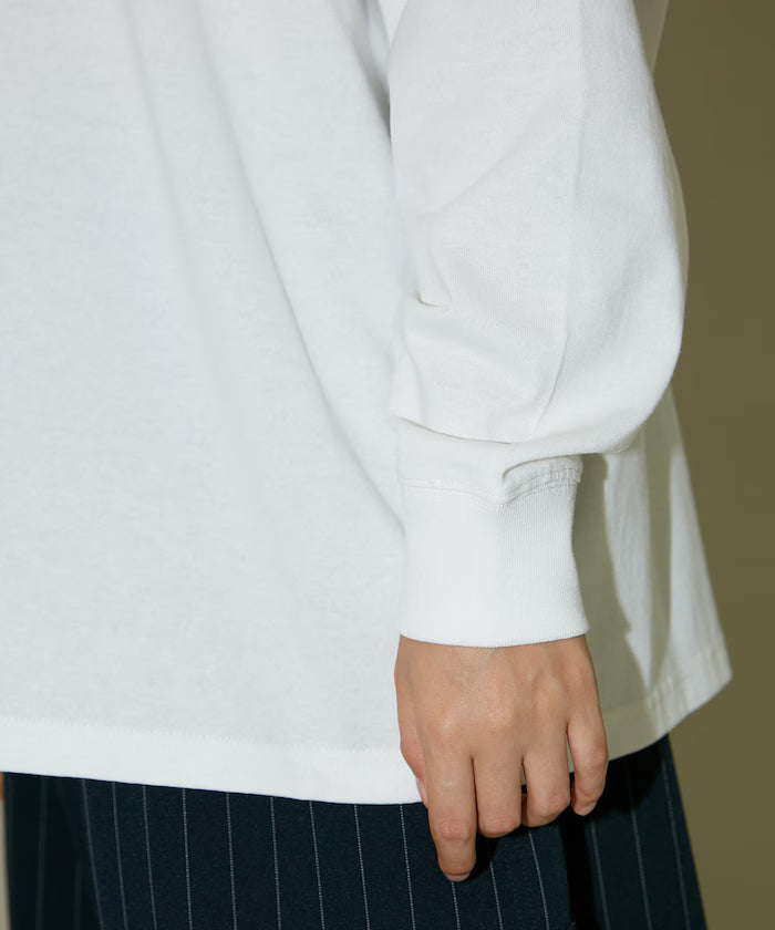 Handwritten-style Cat Print Foil Logo Long Sleeve T Limited Edition