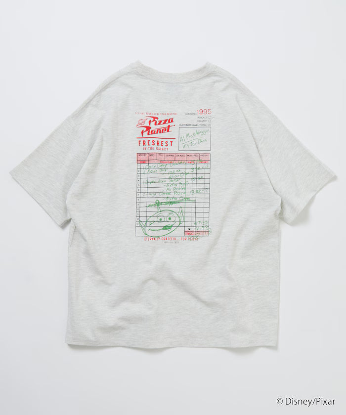 [TOY STORY] Exclusive Big Silhouette Back Print Crew Neck T-Shirt / Pizza Planet [Limited Edition]